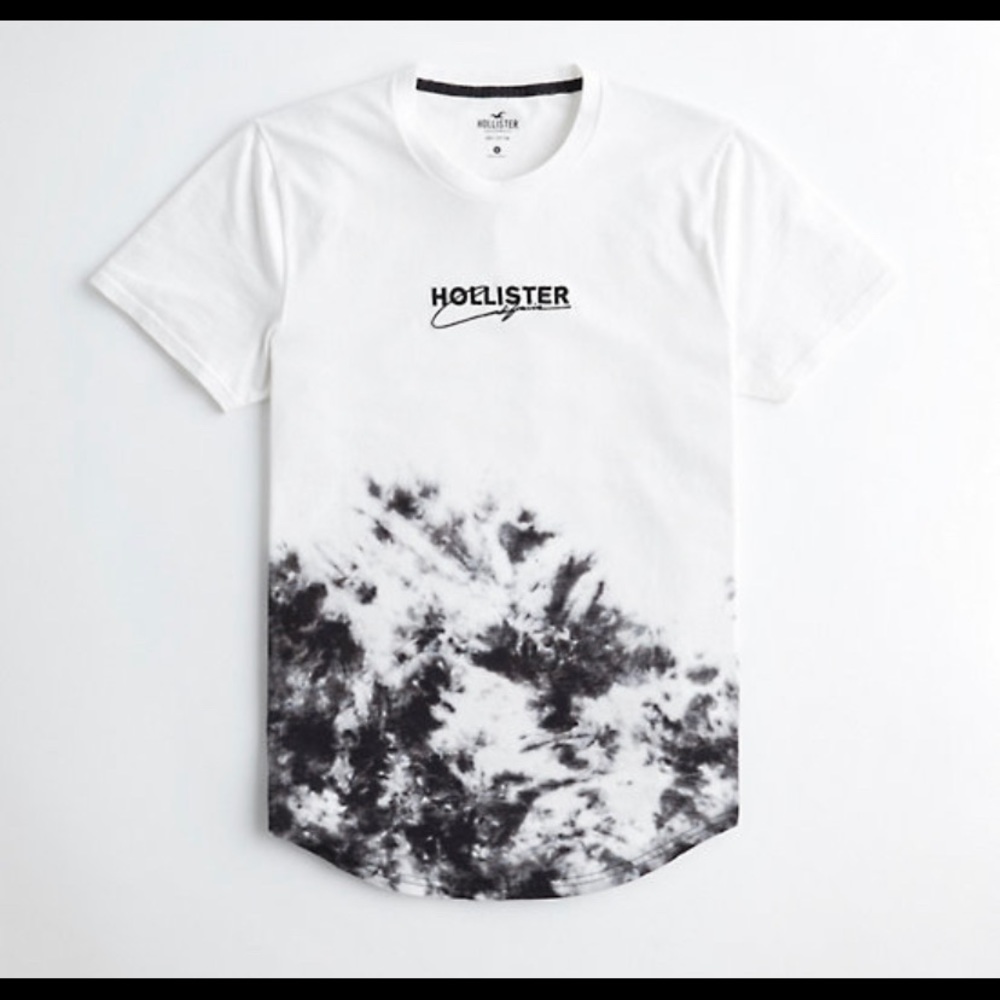 Tie-Dye Logo Graphic Tee WHITE AND BLACK TIE-DYE